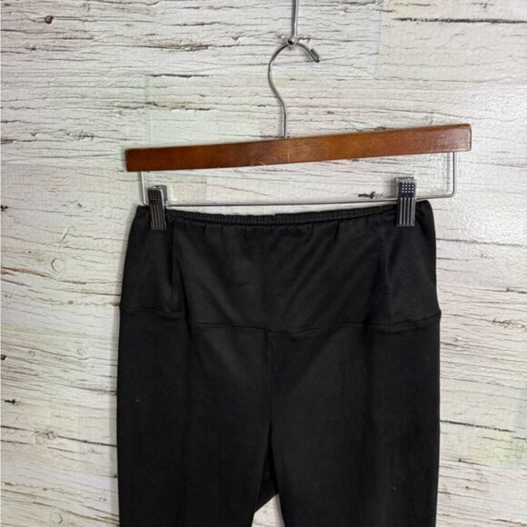 Aritzia Wilfred Free Daria Vegan Suede Black Leggings Women’s medium - Picture 3 of 8